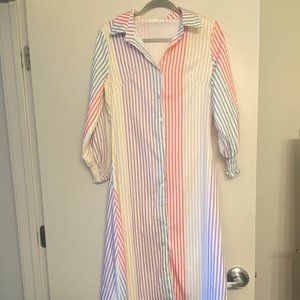 Rainbow Striped Dress